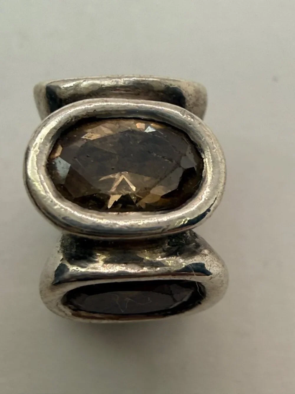 Pandora Retired Natural Light Smoky Quartz Sterling Silver Charm 790351SQ